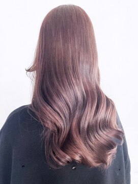 アイティーバイアルバム 松戸店(IT by ALBUM) ラベンダーグレージュ_外ハネボブセクションカラー_ba382451