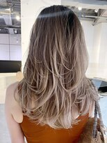 アルバム 渋谷パルコ(ALBUM) 海外風レイヤー_チェリーブラウンフェミニンロング_ba407111