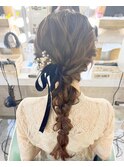 お呼ばれに☆ルーズな編み下ろし