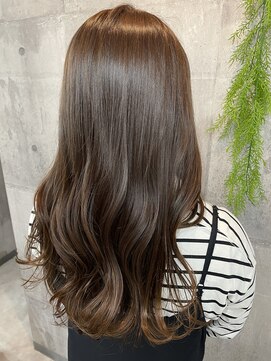 リティアンドビューティースタジオモッズシブヤ(LITTY&beauty studio M.O.D shibuya) #イルミナカラー#チョコブラウン#透明感カラー#艶カラー