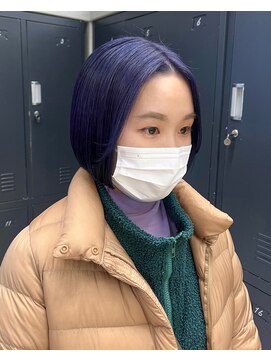 テトヘアー(teto hair) 切りっぱなしボブワイドバングシースルーパッツン