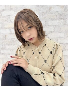 オーロ 西宮店(ORO) 外ハネミルクティーベージュ