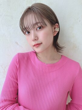アエレ アヴェダ ゆめが丘ソラトス店(aere AVEDA) 透明感◎グレージュカラー×くびれショート[ゆめが丘]