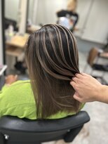 ラフ 難波店(LAFF)&nbsp;#黒髪#ボブルフ#ネビージュ#小顔#ワンレン