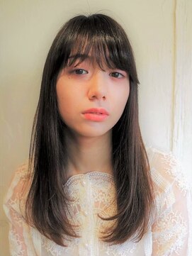 シーン 自由が丘(scene) 髪質改善/縮毛矯正◎黒髪艶ロング_ストレート[自由が丘]
