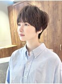 ふんわりマッシュ/ショートヘア/分け目なし/30代40代50代/表参道