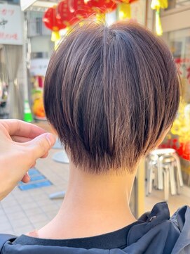 ロジエ(ROSIER) 前髪ありハンサムベージュショート