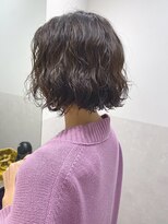 サロウィン 那覇店(SALOWIN)&nbsp;20代30代40代ボブパーマ+ブラウンショートボブマロンベージュ