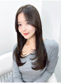 韓国レイヤーグレージュ(20代/30代/韓国/髪質改善)E133