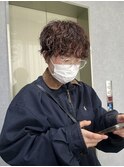 ショートヘア　くるくるパーマ　セット簡単　パーマヘア