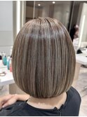 ★ハイライトカラー×モカグレージュ