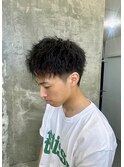 波巻きツイストスパイラルパーマ/フェザーパーマ/眉毛/メンズ