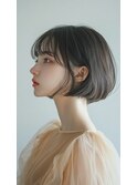 【ショートヘア,ショートボブ,脱白髪染め】大人ショートボブ