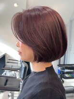 表参道白髪ぼかしウルフショートボブアッシュベージュ30代40代