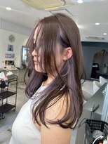 キング 高槻(K!ng)&nbsp;ハイライトカラーミルクティーベージュレイヤーカット