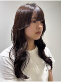 韓国風レイヤーカット/レイヤーカット/顔周りレイヤー