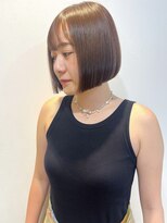 エミス バイ メルト 吉祥寺(emis by melt)&nbsp;【吉田江梨】切りっぱなしボブニュアンスカラーオリーブベージュ