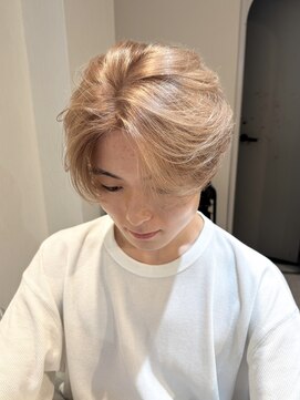 エルモ(ELMO.) ＜ELMO. 兒玉＞メンズ/センターパート/ミルクティーブロンド