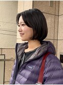 切りっぱなしボブ/内巻きボブ/前上がりボブ