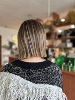 スタジオフィット(STUDIO FITTO) ★バレイヤージュ(シャドールーツ)パツっとボブ★