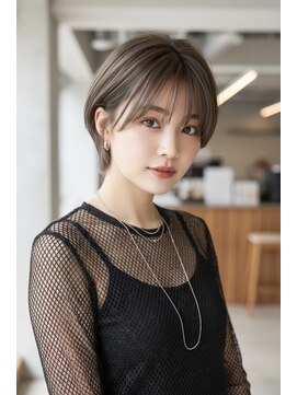 ミー 岡崎(mii) 【mii岡崎】透け感コンパクトショート