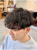 宇都宮メンズカットメンズパーマツイストパーマ波巻きパーマ眉毛