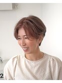 白髪ぼかしで暖色系ハイライト【suiw】昭和町/天王寺/阿倍野