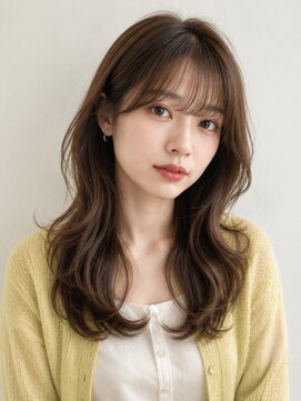 エリス ナンバ(Eliss Namba) 透明感くびれヘア×オリーブグレージュ☆