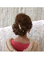 ミミ ヘアーサロン(Mimi)&nbsp;編み込み　キレイめアレンジ