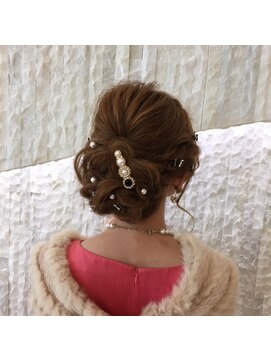 ミミ ヘアーサロン(Mimi) 編み込み　キレイめアレンジ