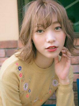 リリアン 青山(relian) 外ハネ×ハイトーンカラー