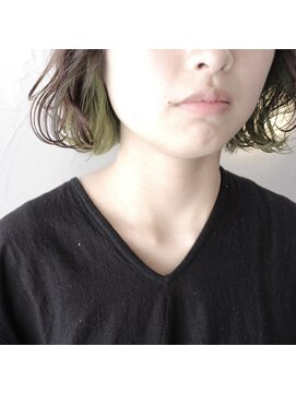 デコヘアーフラッペ(DECO HAIR frappe) カーキをインナーカラーで！