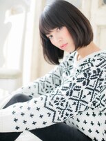 クオーレ ヘア アンジュ 水戸店(CUORE HAIR ange)&nbsp;*ange水戸*…クラシカルな黒髪小顔前下がりスリークボブa