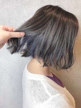 ヘアサロンエムフィス 池袋東口(HAIR SALON M Fe's) 外ハネボブ/アッシユブラウン/ネオウルフ/デザインカラー