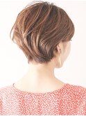 スタイリング簡単◎ナチュラル丸みショート