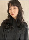 ロングとブルーのハイライト◎