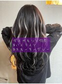 #プルエクステ#エクステ#スモーキーグレージュ#ハイライト
