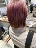 ブリーチ×ピンク/ボブスタイル