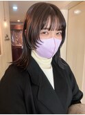 CAF松本【顔まわりウルフ×中明度アッシュ】