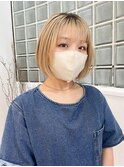 ハイトーンカジュアルボブ_似合わせカット