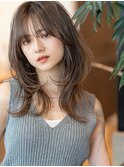 くびれ巻き/韓国風/ヨシンモリ/ベージュカラー/イルミナ
