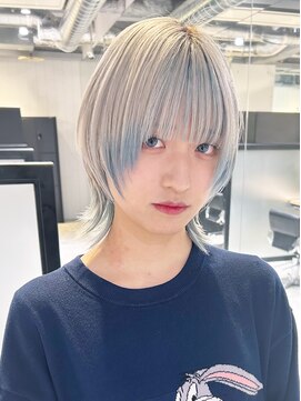 アルバム 池袋(ALBUM) インナー裾カラー_チェリーブラウンフェミニンロング_9409