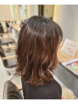ムーヘアー MOU HAIR セミロング×パーマ