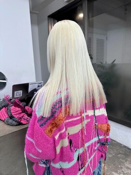 レコ 渋谷(LECO) まるでシルクのようなホワイトブロンド