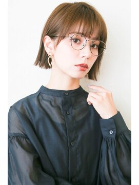 モニカ 西宮北口(Monica) 前下がりボブ・  内巻きワンカール・  ボブショート・暗髪