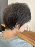 大人ラフウェーブ20代30代40代ボブブラウンスウィングショート