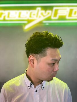 グリーディーフォックス 三軒茶屋(GreedyFOX) 波巻き/マッシュパーマ/ウルフ/ハイライト<理容室>三軒茶屋