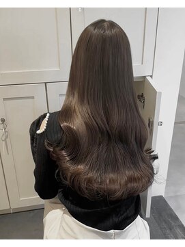 ベレーザ 渋谷(BELEZA) 5299透明感グレージュカラー艶髪ワンホンヘア韓国レイヤーロング