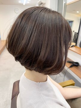 ランプ(Lamp) 【白髪染め可】ボブショート ビフォアー＆アフター/白髪ぼかし