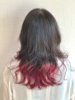 アリュール(allure) 裾カラー/毛先カラー/カシスレッド/レッドパープル